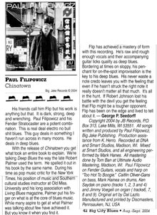 Review for Chinatown a CD by Paul Filipowicz Blues Guitarist, Singer, Songwriter, Harmonica
